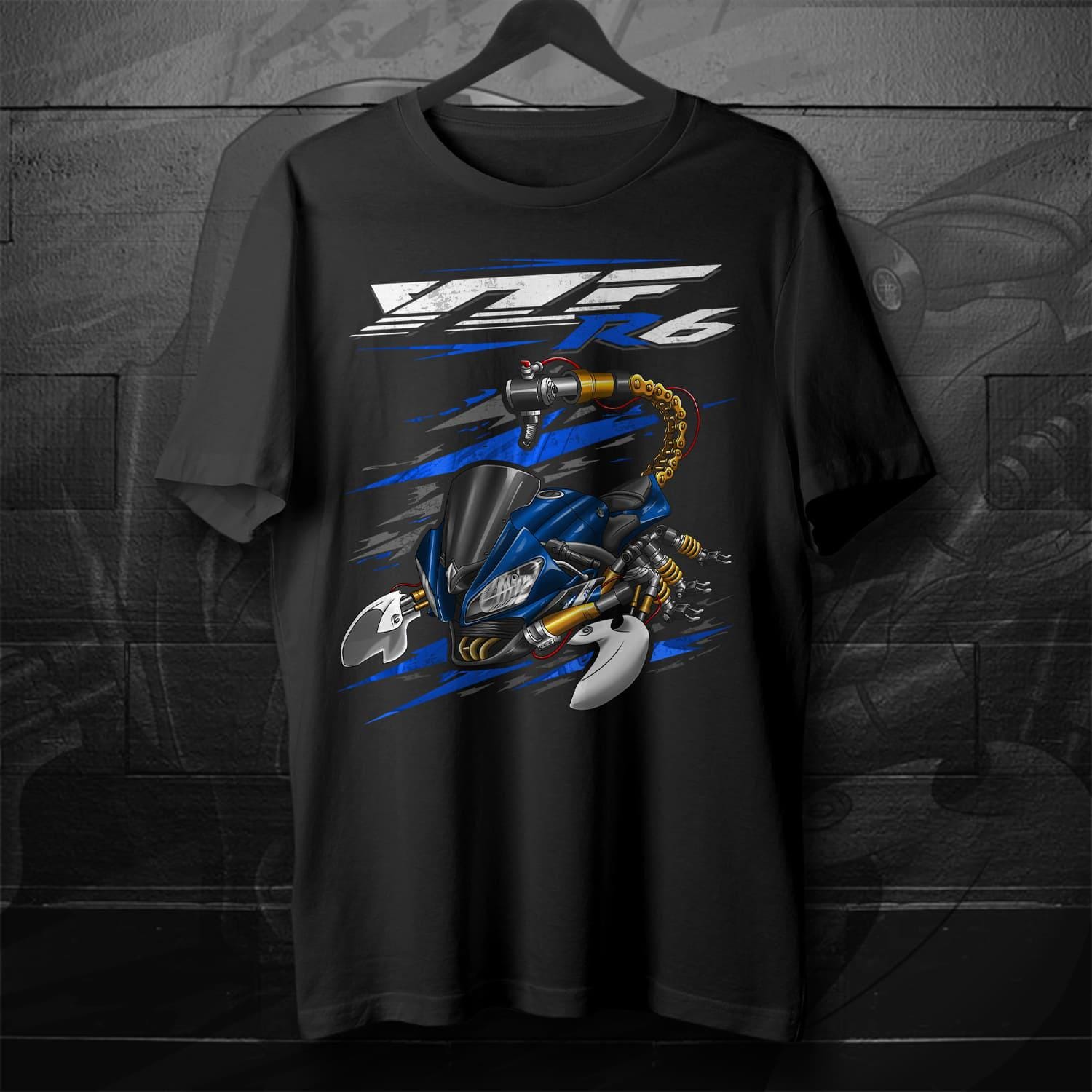 Yamaha YZF-R6 2012-13 Inspired T-Shirt - Motorcycle Tee Shirt