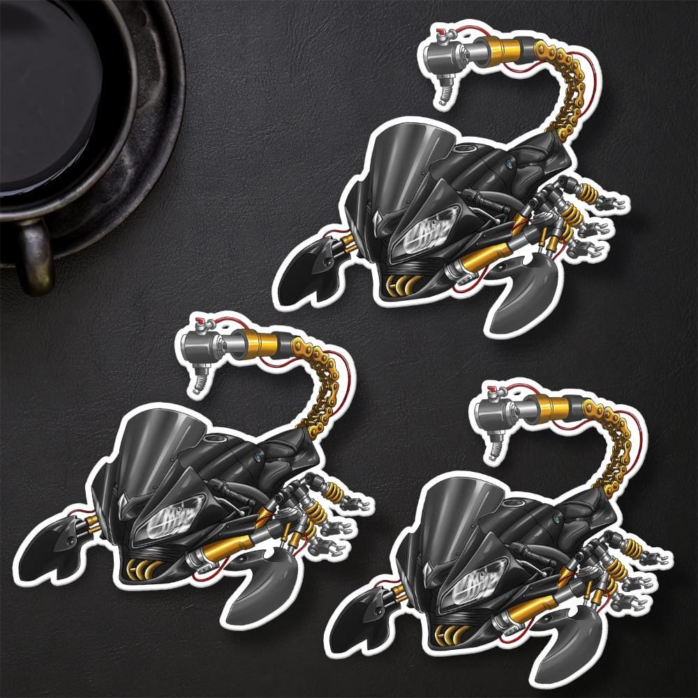 Yamaha YZF-R6 2008-09 Inspired Stickers - Set of 3 Motorcycle Decals