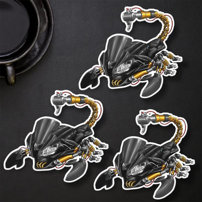 Yamaha YZF-R6 2008-09 Inspired Stickers - Set of 3 Motorcycle Decals