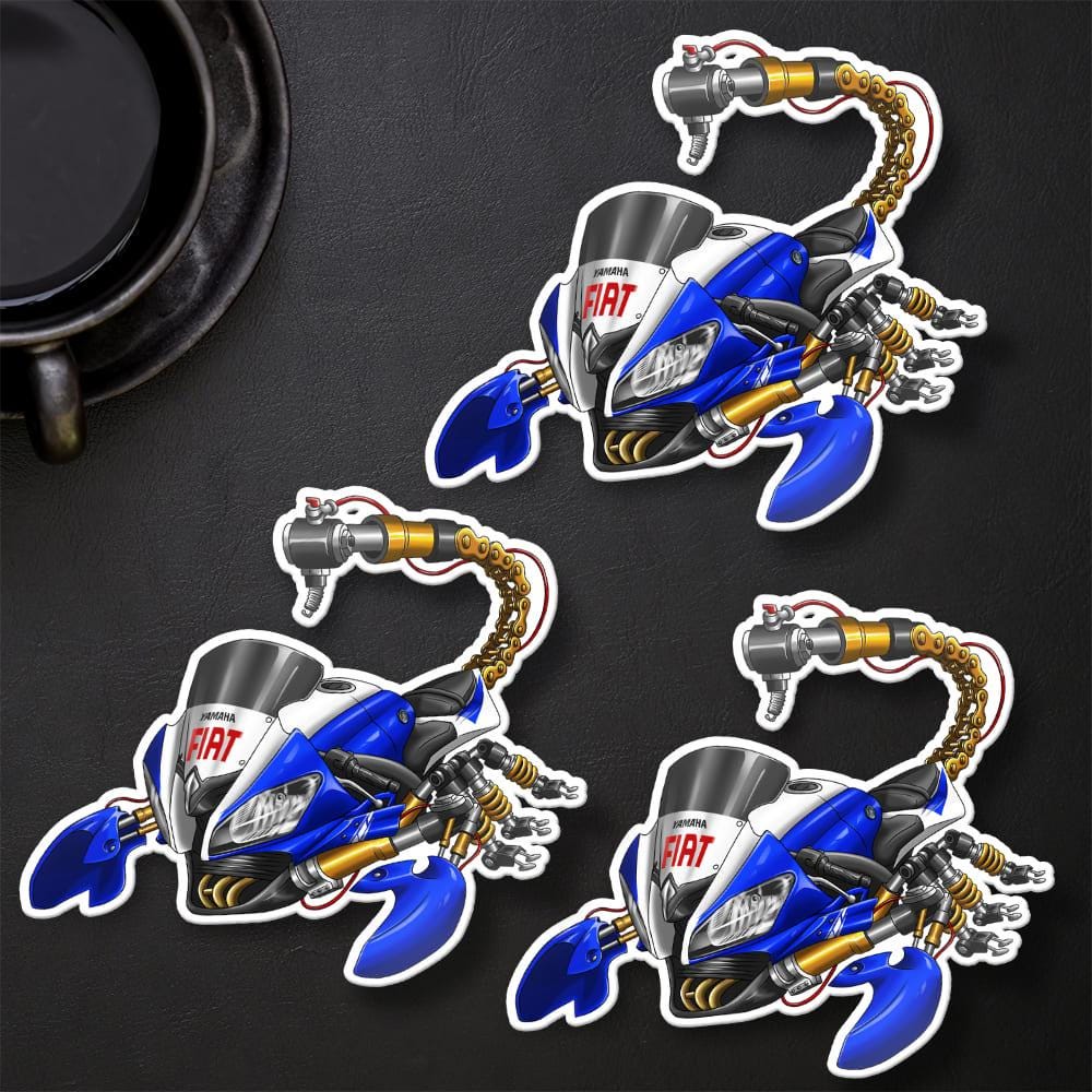 Yamaha YZF-R6 2008-09 Inspired Stickers - Set of 3 Motorcycle Decals