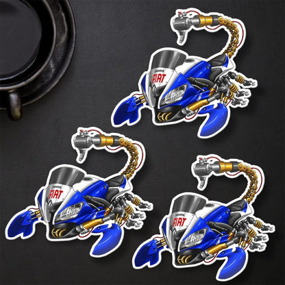 Yamaha YZF-R6 2008-09 Inspired Stickers - Set of 3 Motorcycle Decals