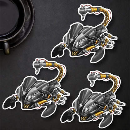 Yamaha YZF-R6 Inspired Stickers - Set of 3 Motorcycle Decals