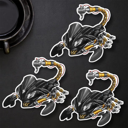 Yamaha YZF-R6 Inspired Stickers - Set of 3 Motorcycle Decals