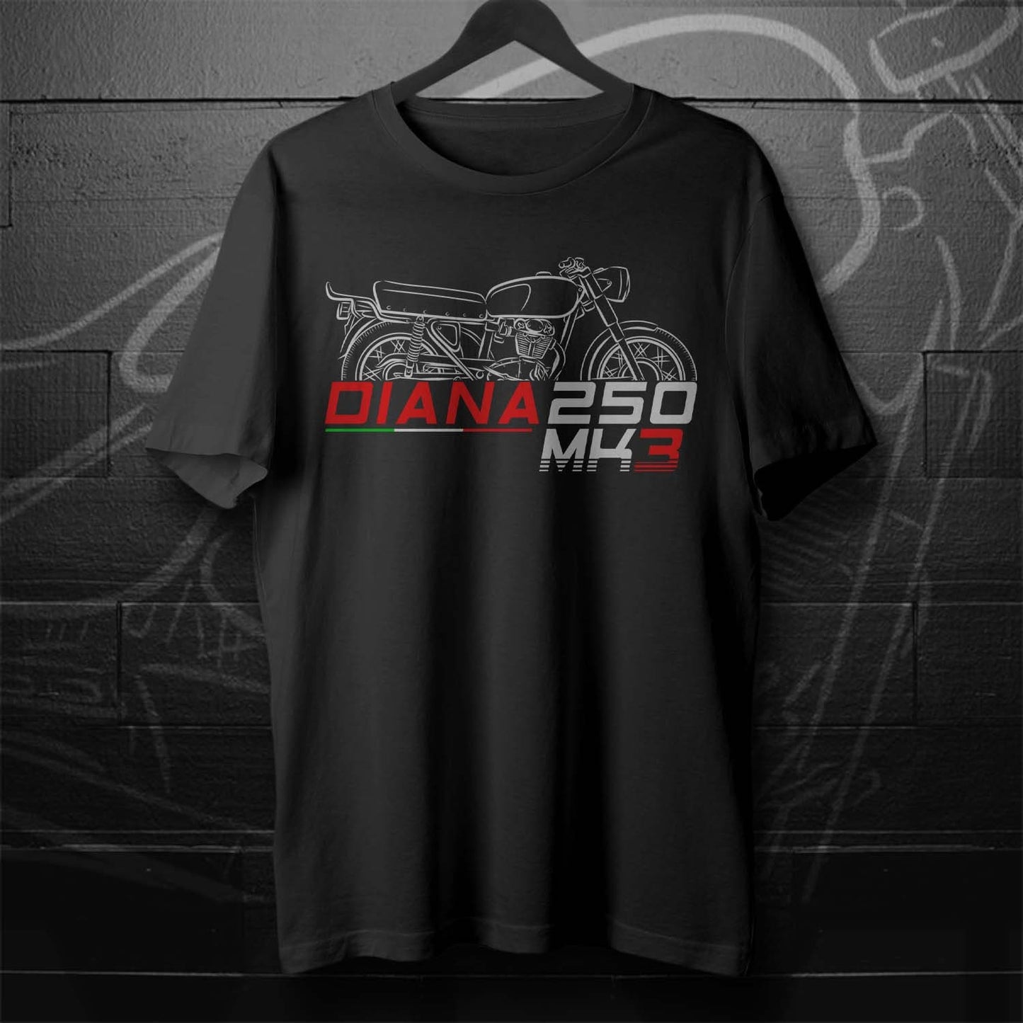 Ducati Diana 250 Mk3 T-Shirt - Motorcycle Tee Shirt for Riders