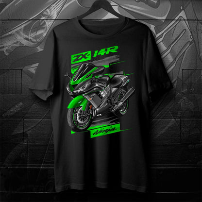 Kawasaki Ninja ZX-14R 2017-21 T-Shirt - Motorcycle Tee Shirt for Riders