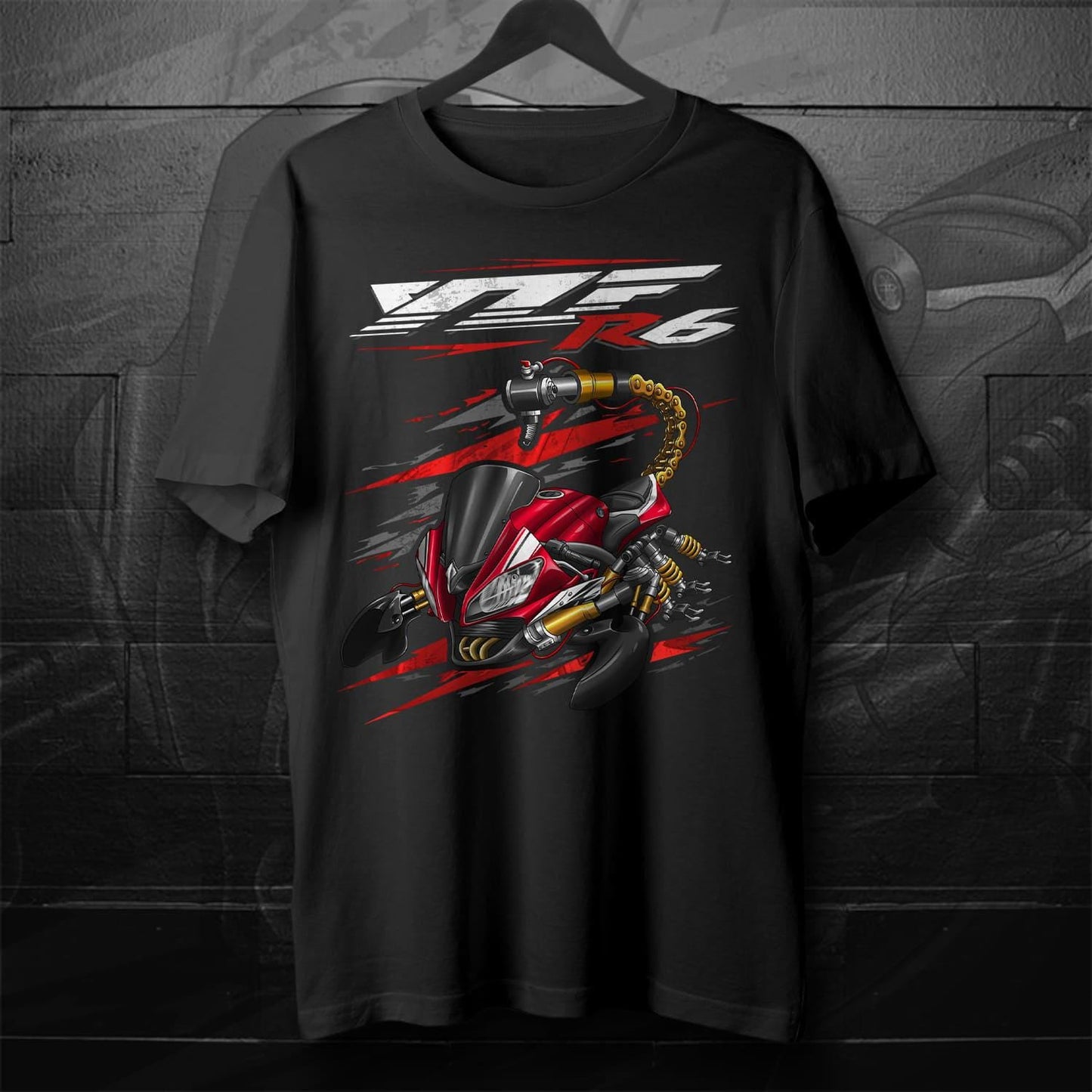 Yamaha YZF-R6 2014-16 Inspired T-Shirt - Motorcycle Tee Shirt