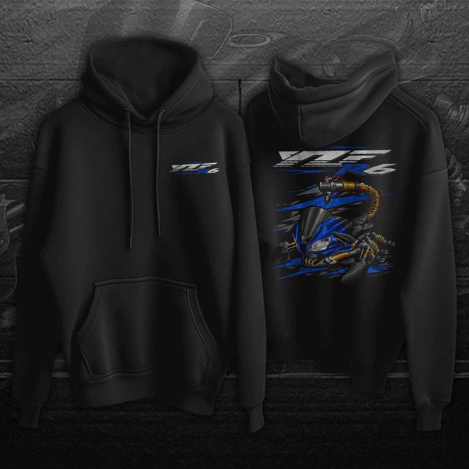 Yamaha YZF-R6 2012-13 Inspired Hoodies - Motorcycle Sweatshirt