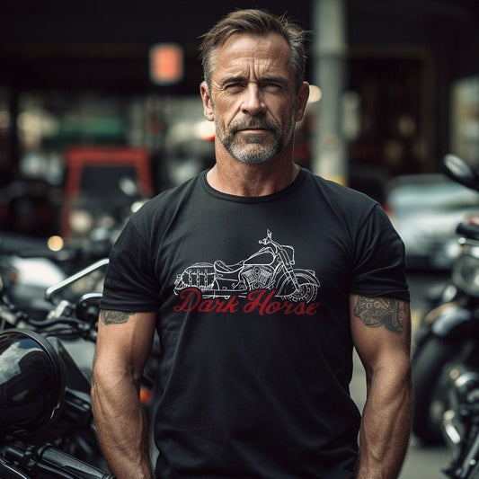 Indian Vintage Dark Horse T-Shirt - Motorcycle Tee Shirt for Biker