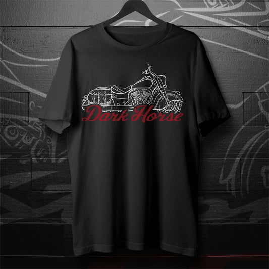 Indian Vintage Dark Horse T-Shirt - Motorcycle Tee Shirt for Biker