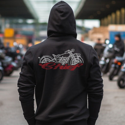 Indian Chief Hoodie - Motorcycle Sweatshirt for Biker