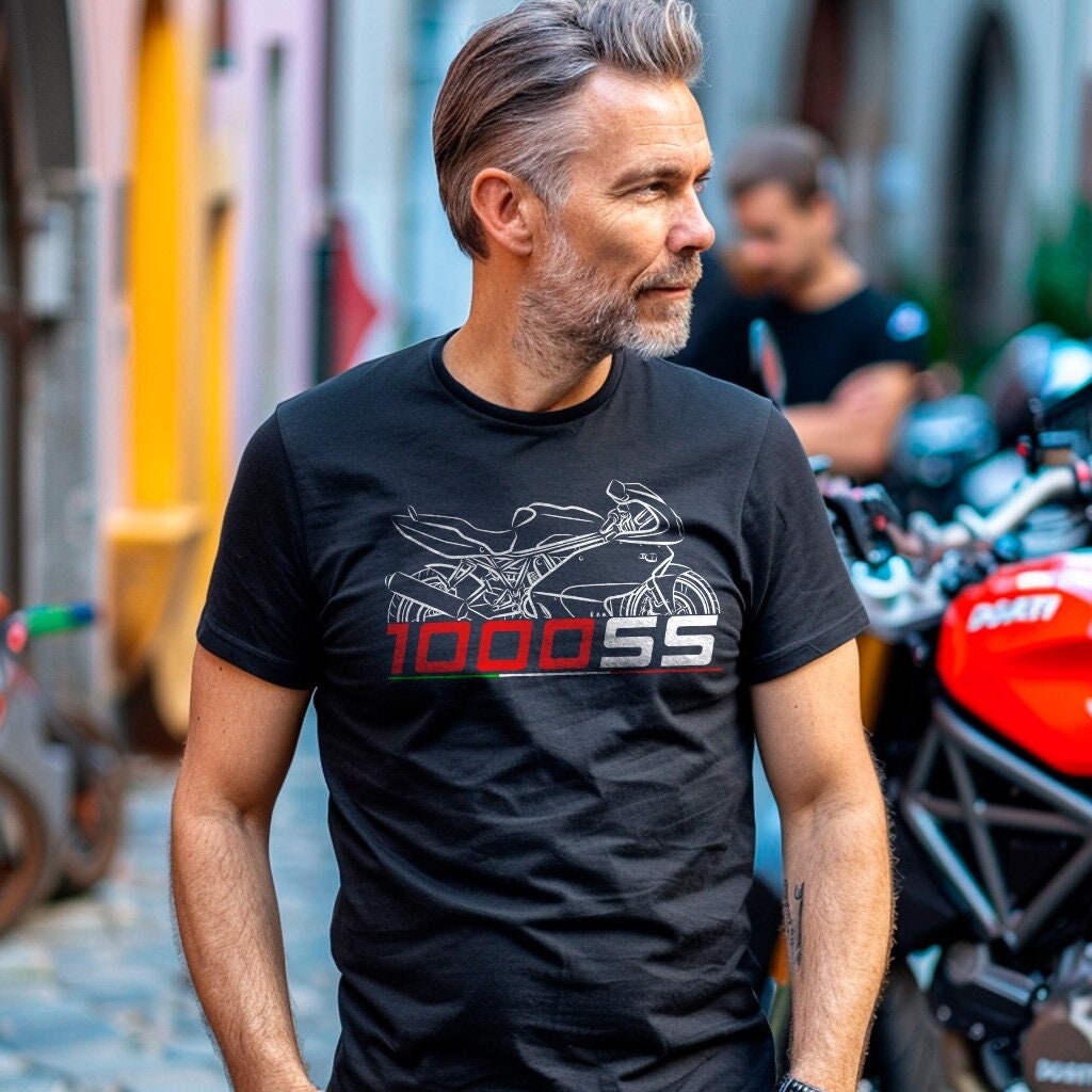 Ducati 1000 SS DS Inspired T-Shirt - Motorcycle Tee Shirt for Riders