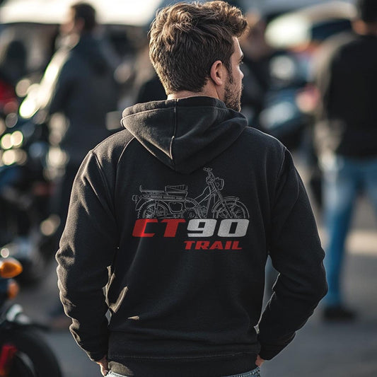 Honda CT90 Trail Inspired Hoodie - Motorcycle Sweatshirt