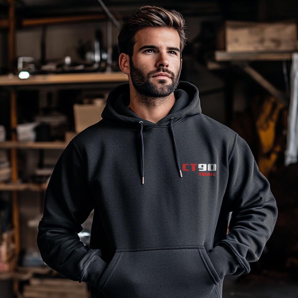 Honda CT90 Trail Inspired Hoodie - Motorcycle Sweatshirt