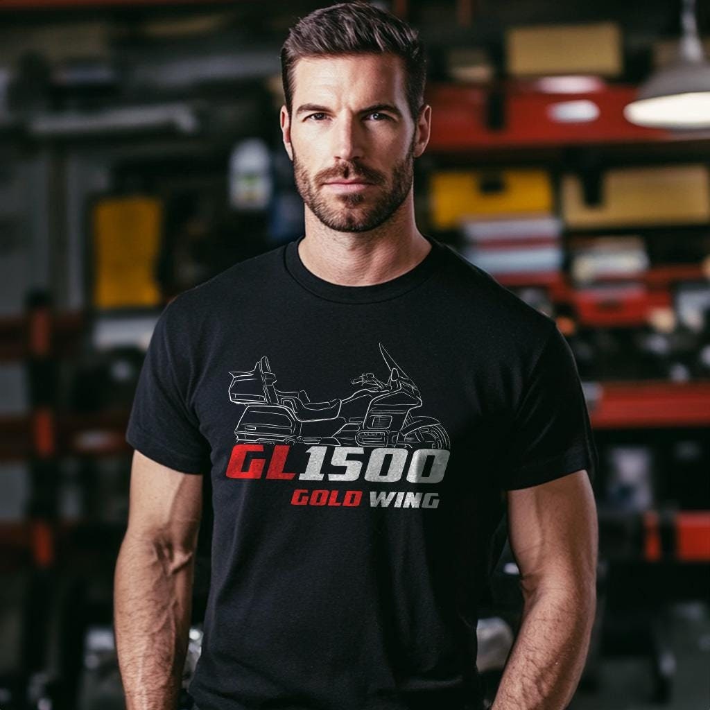 Honda GL 1500 Gold Wing Inspired T-Shirt - Motorcycle Tee Shirt for Riders