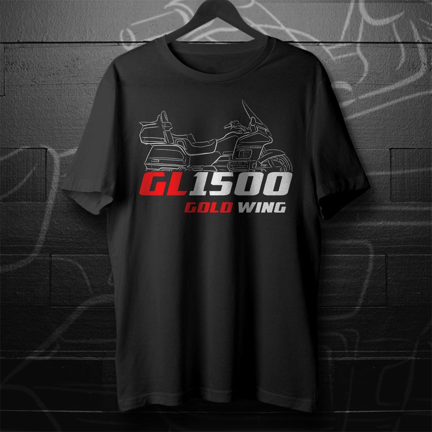 Honda GL 1500 Gold Wing Inspired T-Shirt - Motorcycle Tee Shirt for Riders