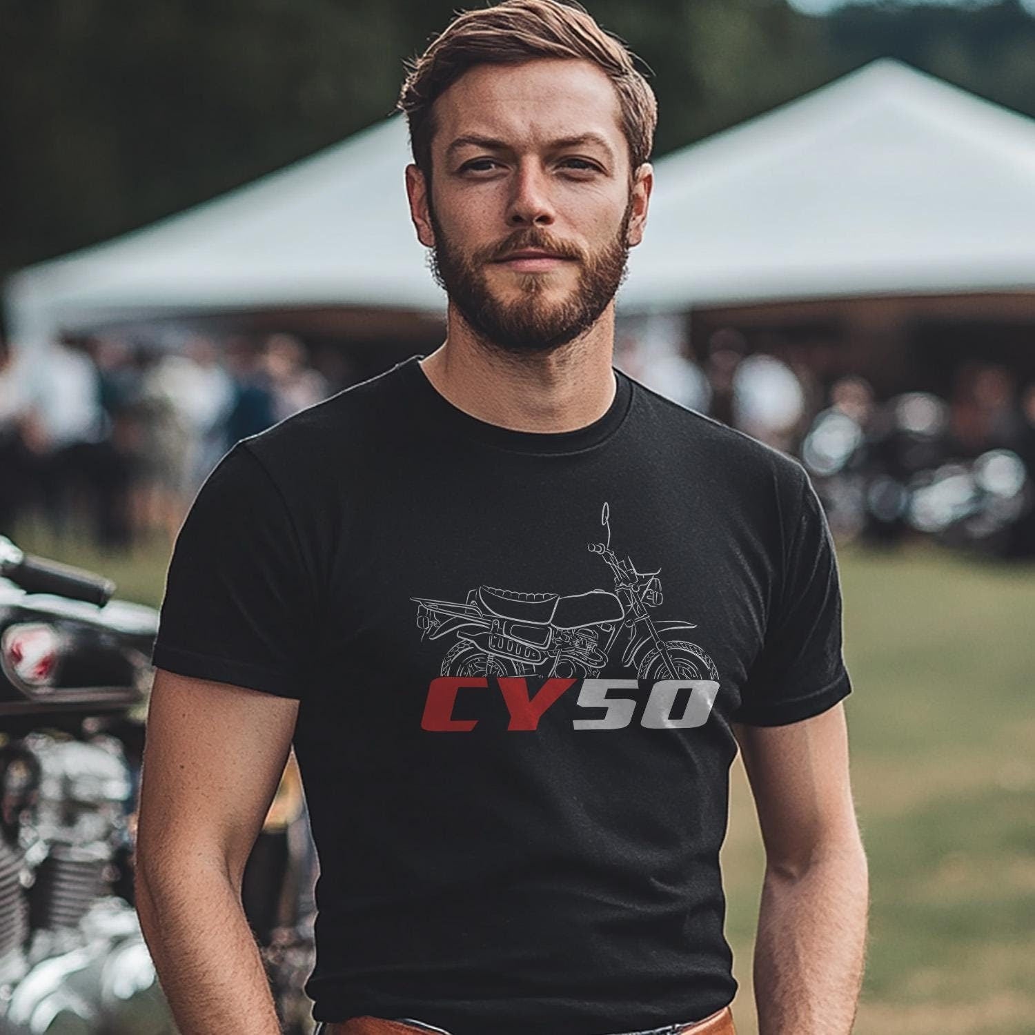 Honda CY50 Inspired T-Shirt - Motorcycle Tee Shirt for Riders