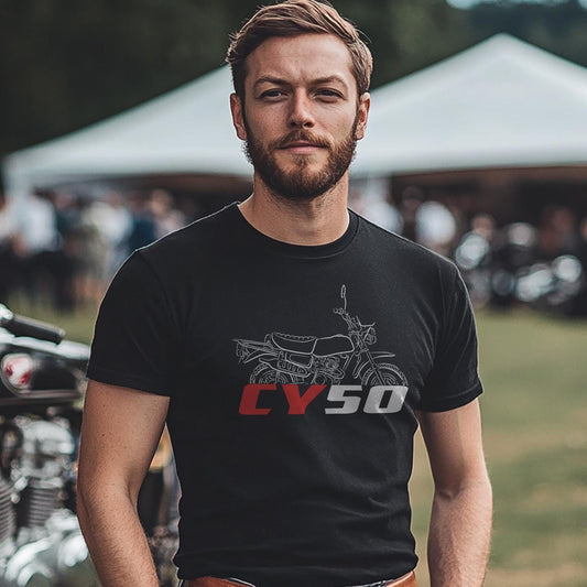 Honda CY50 Inspired T-Shirt - Motorcycle Tee Shirt for Riders