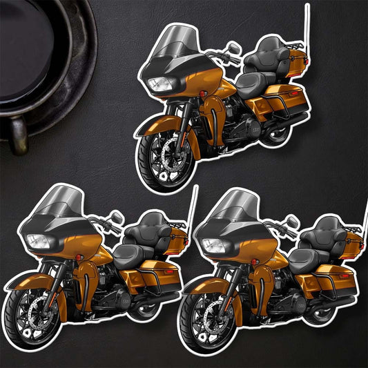 Harley Road Glide Limited FLTRK 2020 - 2023 Stickers - Set of 3 Motorcycle Decals for Bikers