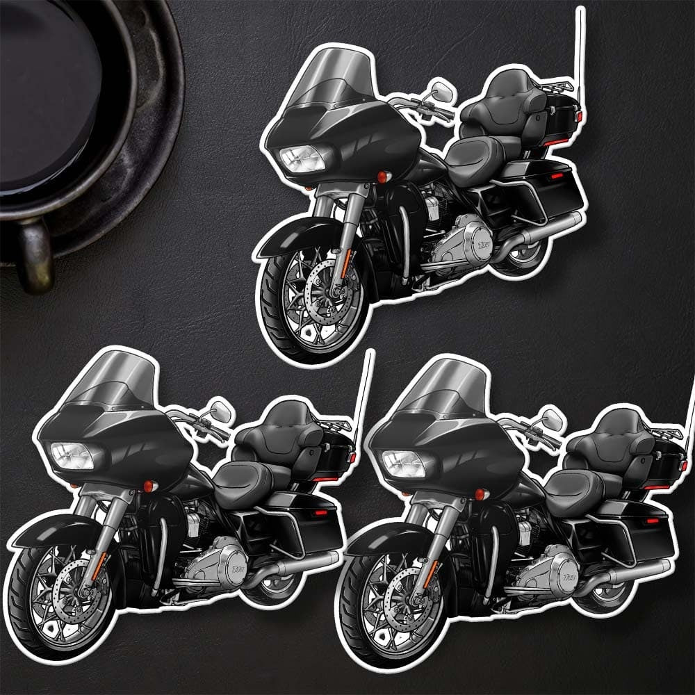 Harley Road Glide Limited FLTRK 2020 - 2023 Stickers - Set of 3 Motorcycle Decals for Bikers