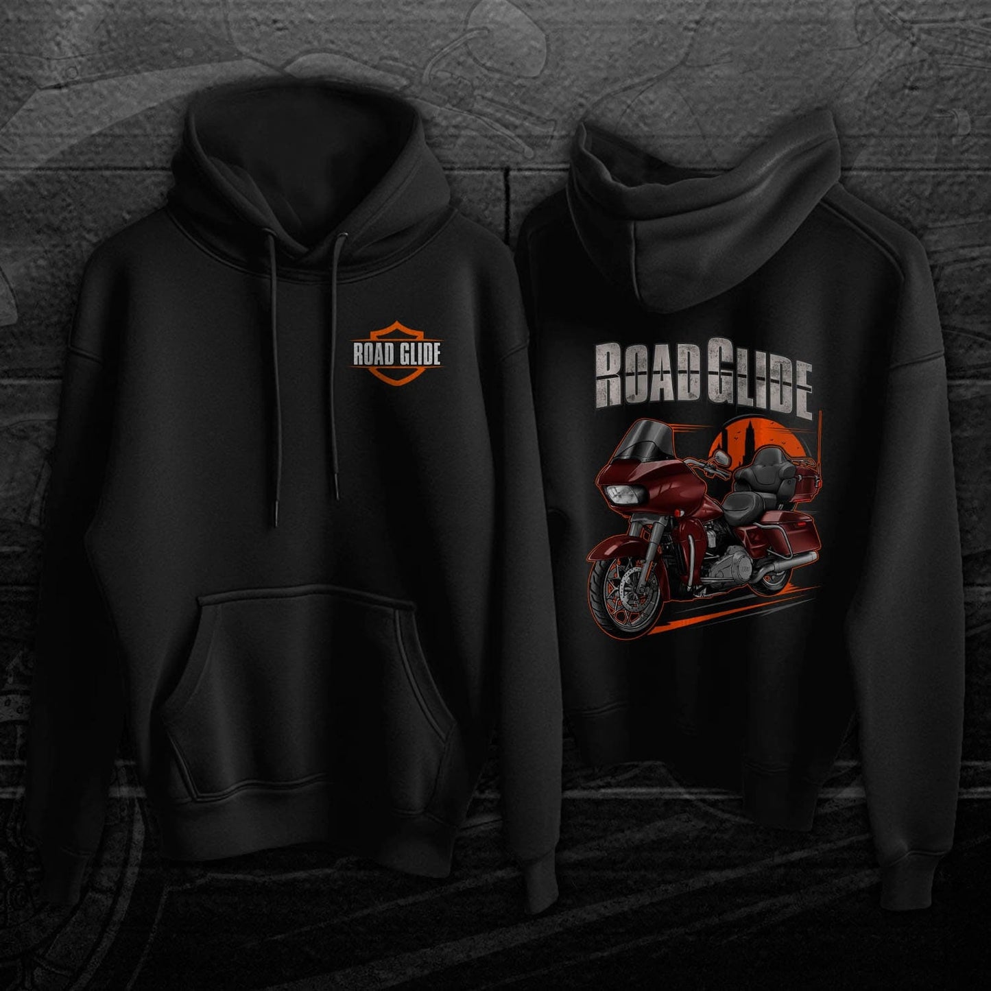 Harley Road Glide Limited FLTRK 2021 - 2022 Hoodie - Bikers Motorcycle Sweatshirt