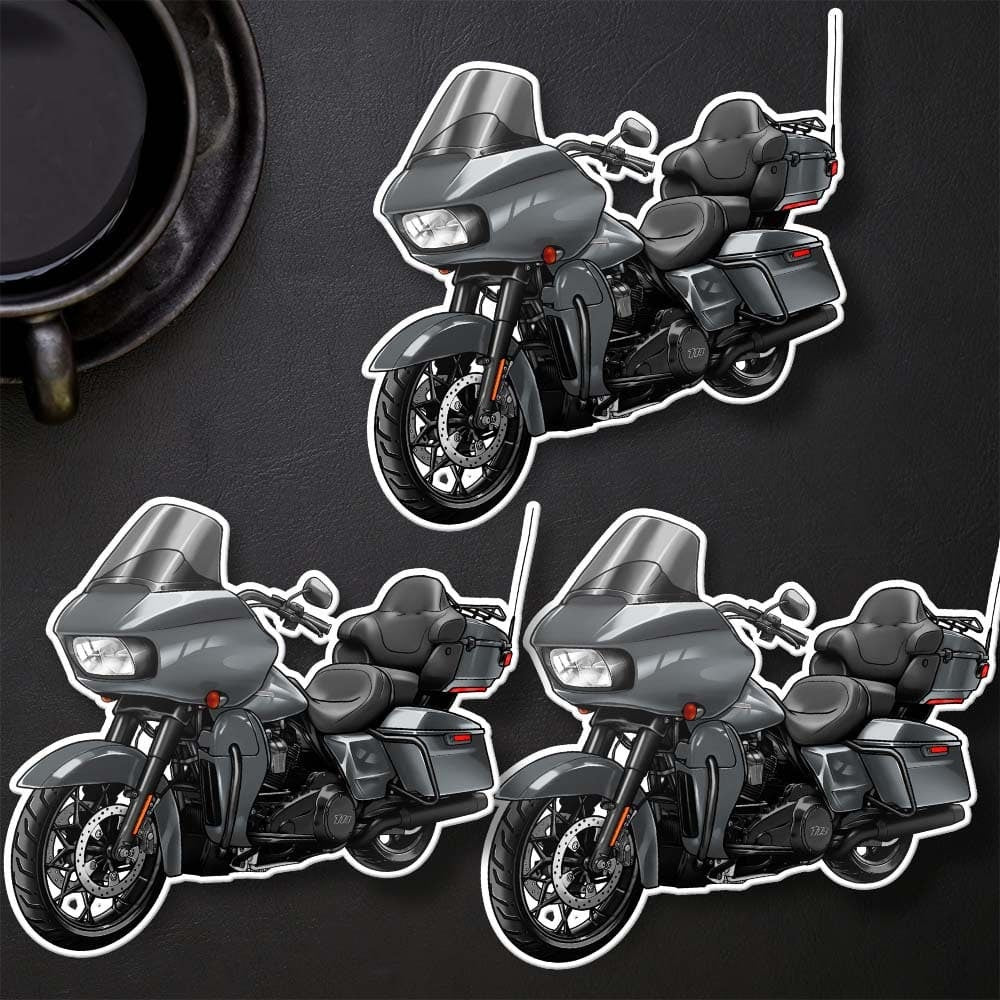 Harley Road Glide Limited FLTRK 2020 - 2023 Stickers - Set of 3 Motorcycle Decals for Bikers