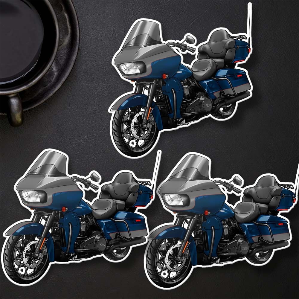 Harley Road Glide Limited FLTRK 2020 - 2023 Stickers - Set of 3 Motorcycle Decals for Bikers