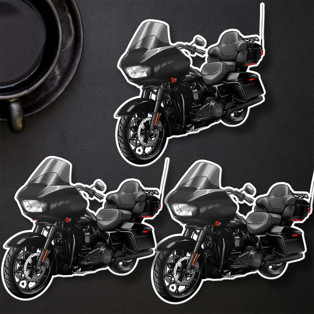 Harley Road Glide Limited FLTRK 2020 - 2023 Stickers - Set of 3 Motorcycle Decals for Bikers