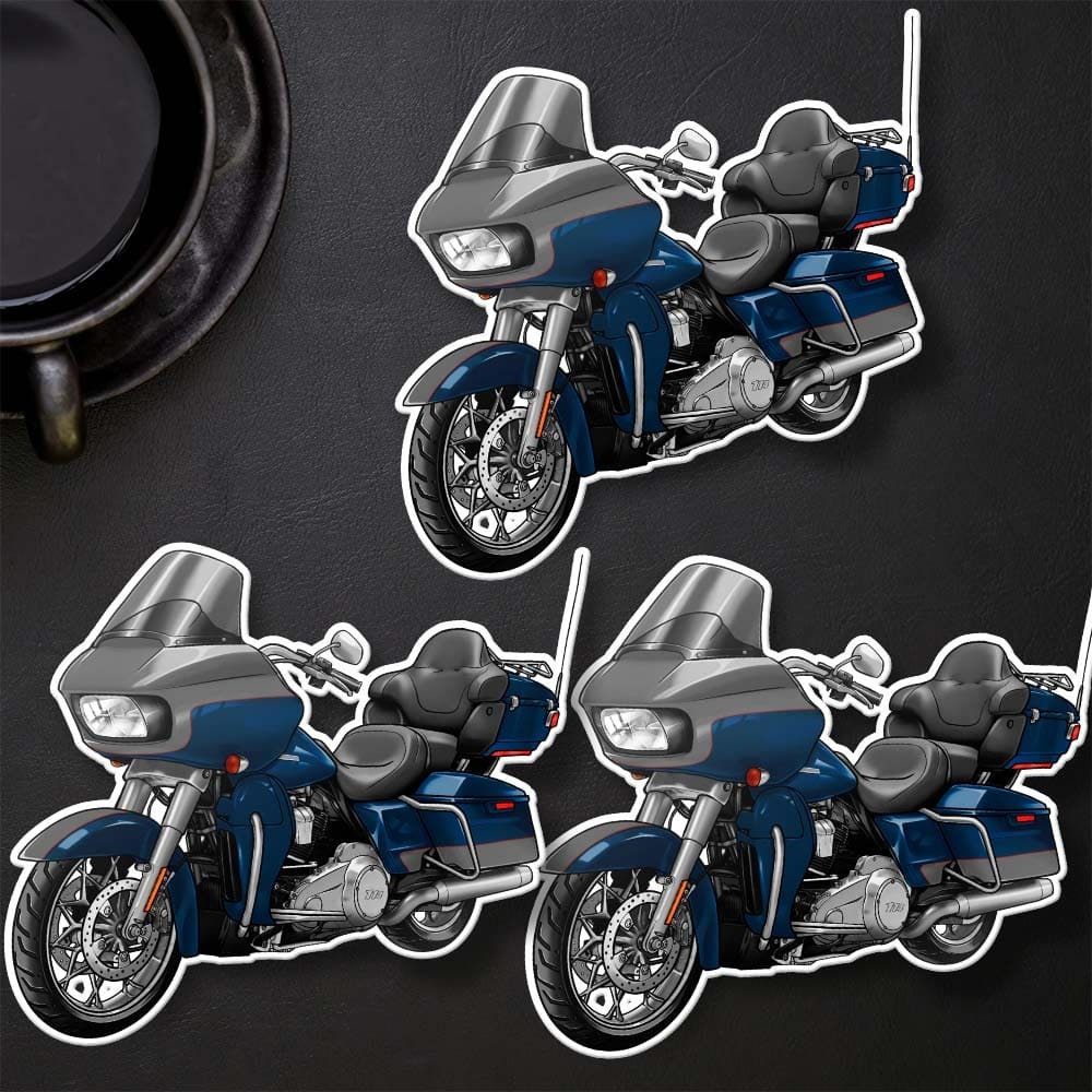 Harley Road Glide Limited FLTRK 2020 - 2023 Stickers - Set of 3 Motorcycle Decals for Bikers