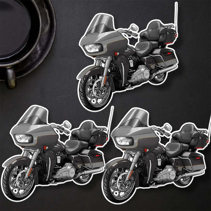 Harley Road Glide Limited FLTRK 2020 - 2023 Stickers - Set of 3 Motorcycle Decals for Bikers
