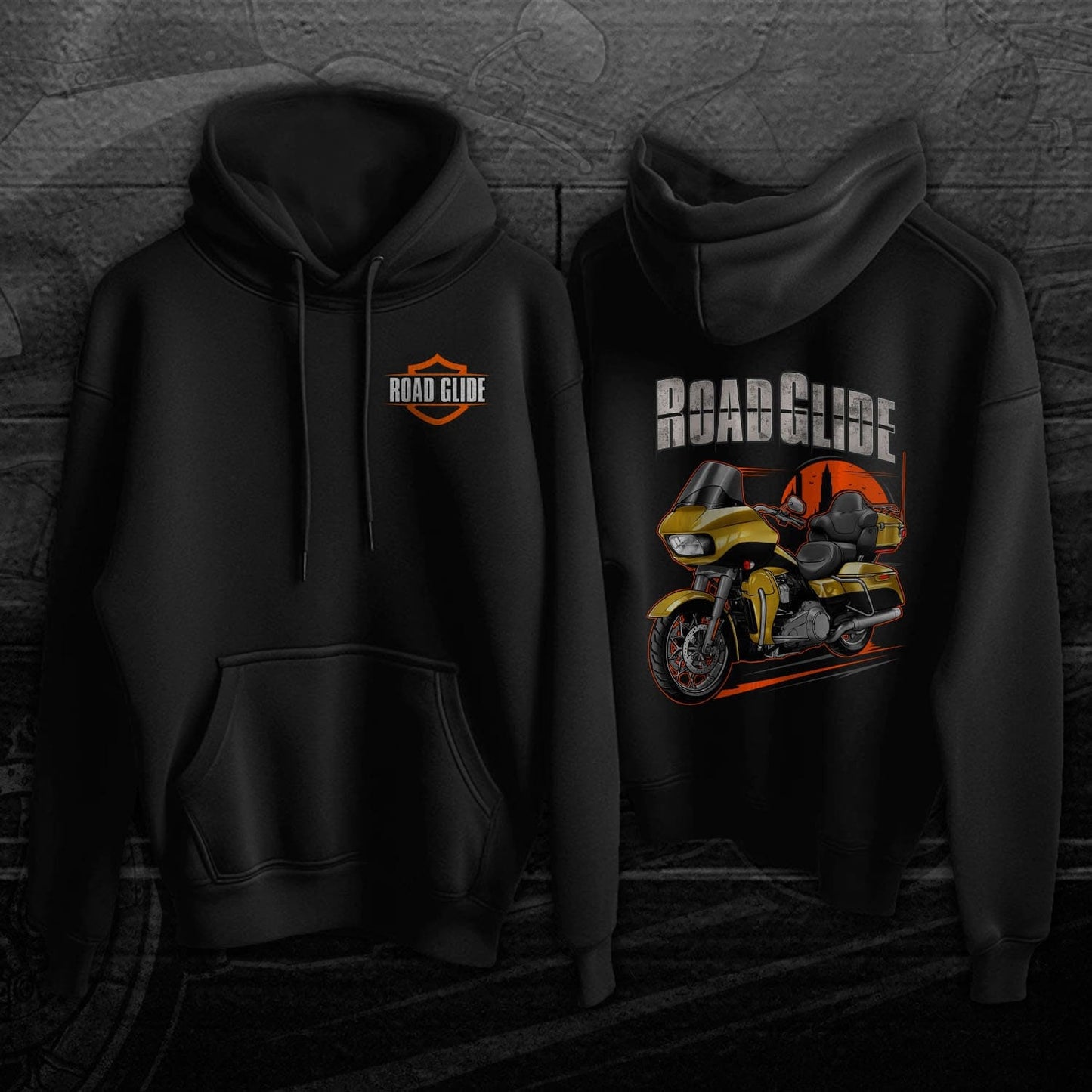 Harley Road Glide Ultra FLTRU 2016 - 2017 Hoodie - Biker Motorcycle Sweatshirt