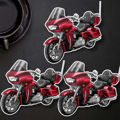 Harley Road Glide Ultra FLTRU 2016 - 2017 Stickers - Set of 3 Biker Motorcycle Decals