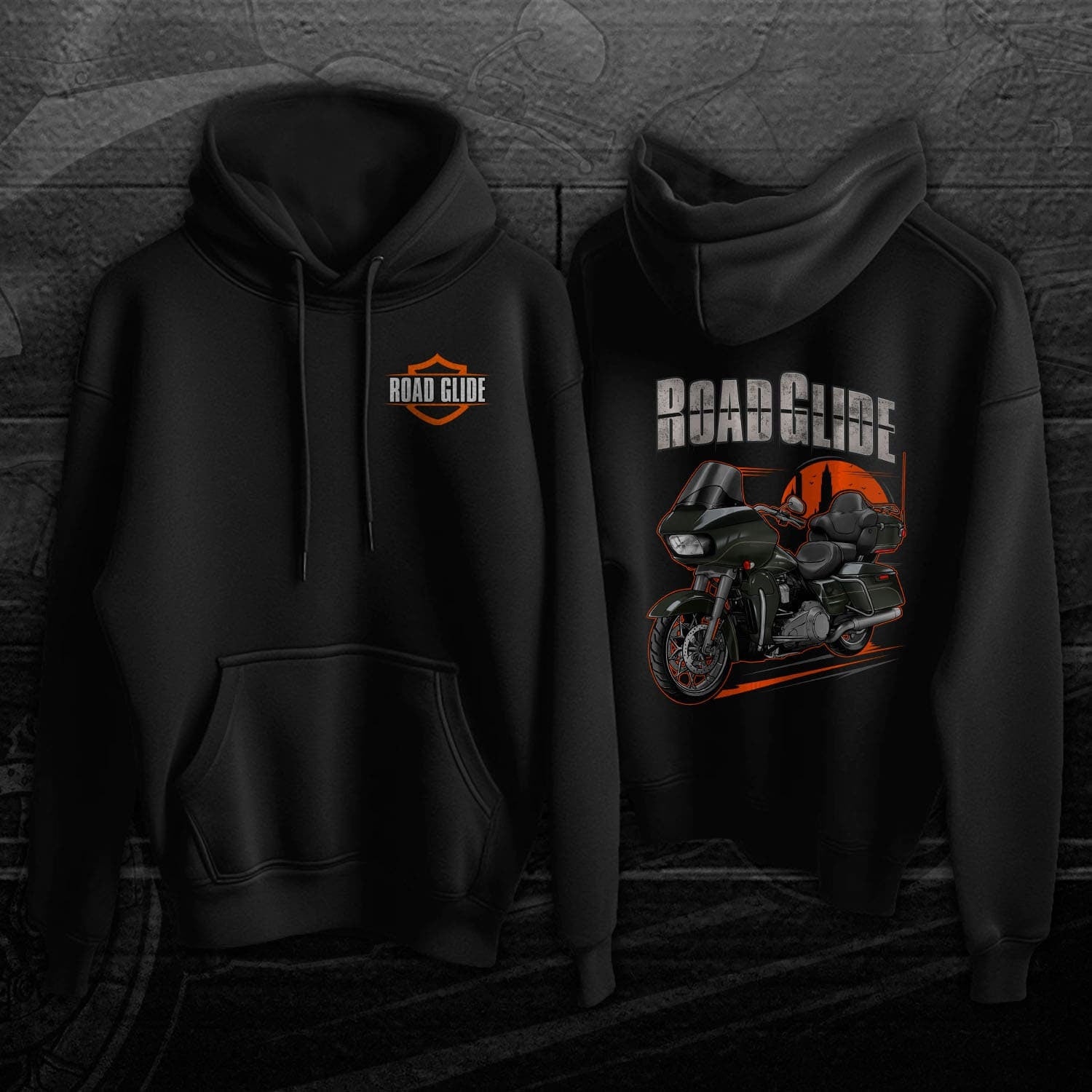 Harley Road Glide Ultra FLTRU Hoodie 2018 - 2019 - Biker Motorcycle Sweatshirt