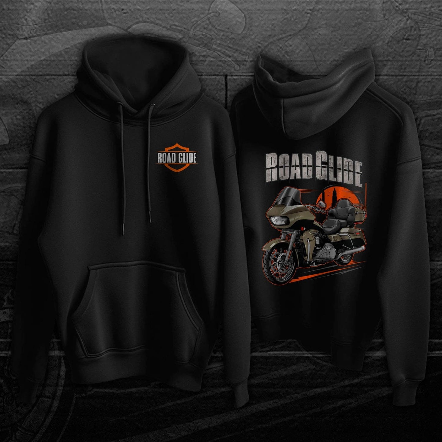 Harley Road Glide Ultra FLTRU Hoodie 2018 - 2019 - Biker Motorcycle Sweatshirt