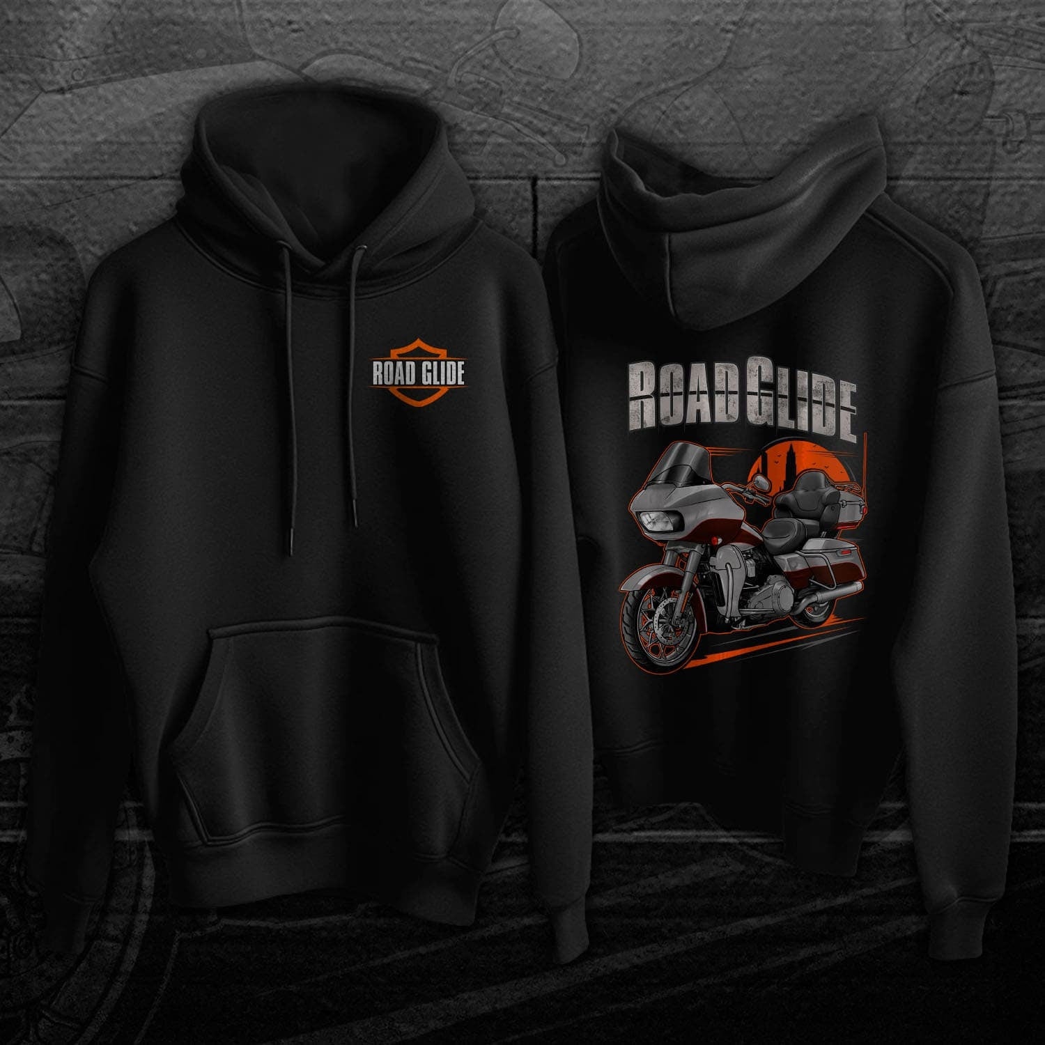 Harley Road Glide Ultra FLTRU Hoodie 2018 - 2019 - Biker Motorcycle Sweatshirt