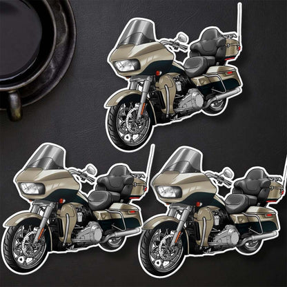 Harley Road Glide Ultra FLTRU 2016 - 2017 Stickers - Set of 3 Biker Motorcycle Decals