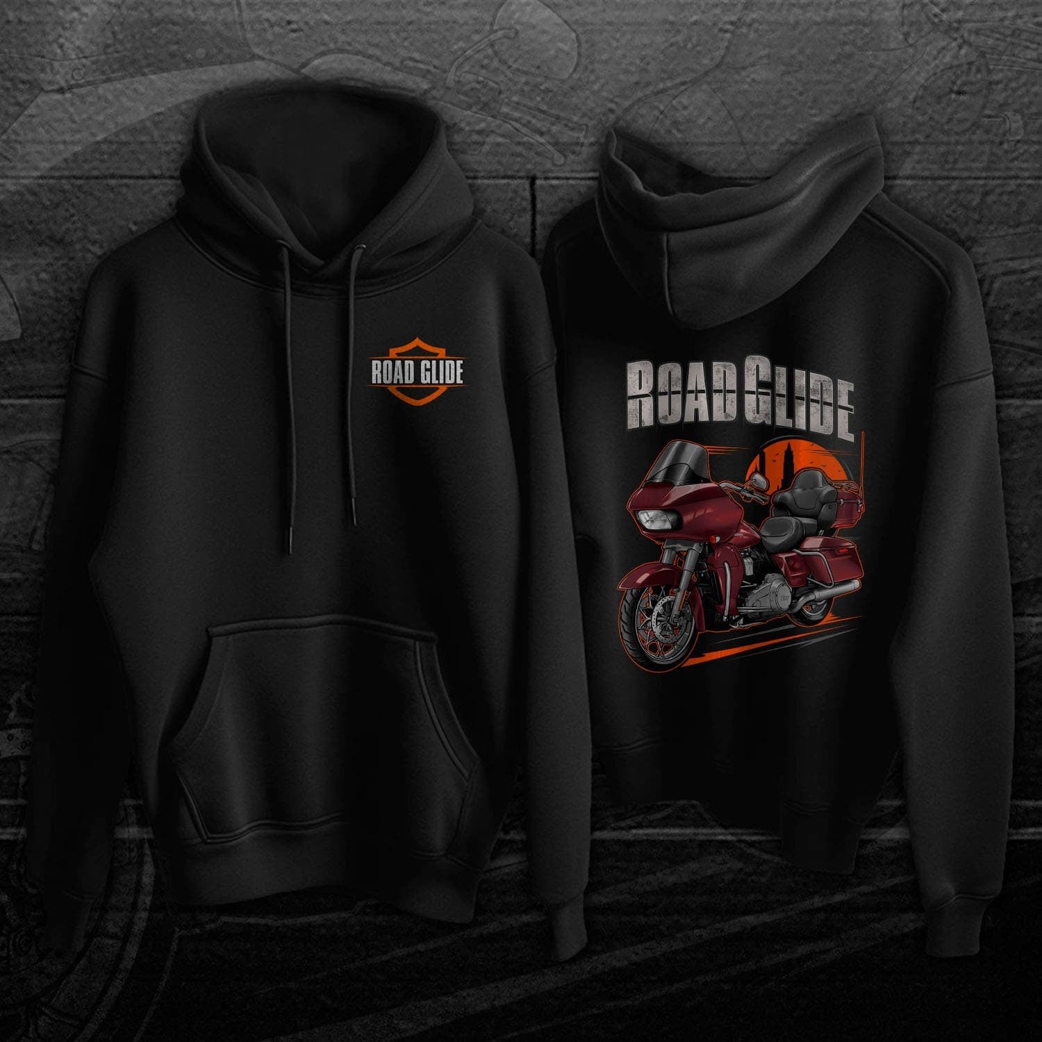 Harley Road Glide Ultra FLTRU Hoodie 2018 - 2019 - Biker Motorcycle Sweatshirt