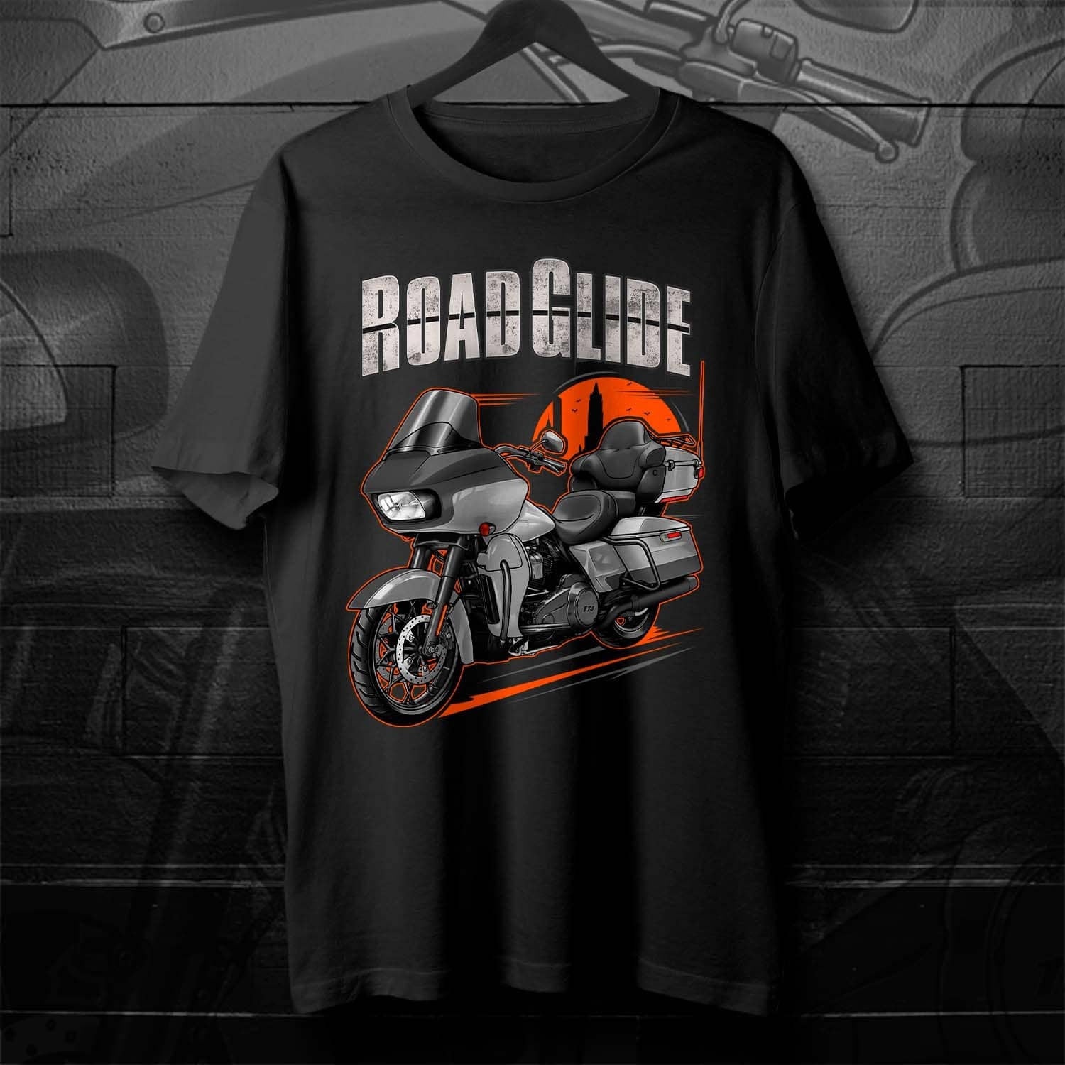 Harley Road Glide Limited FLTRK 2020 T-Shirt - Motorcycle Tee Shirt for Bikers