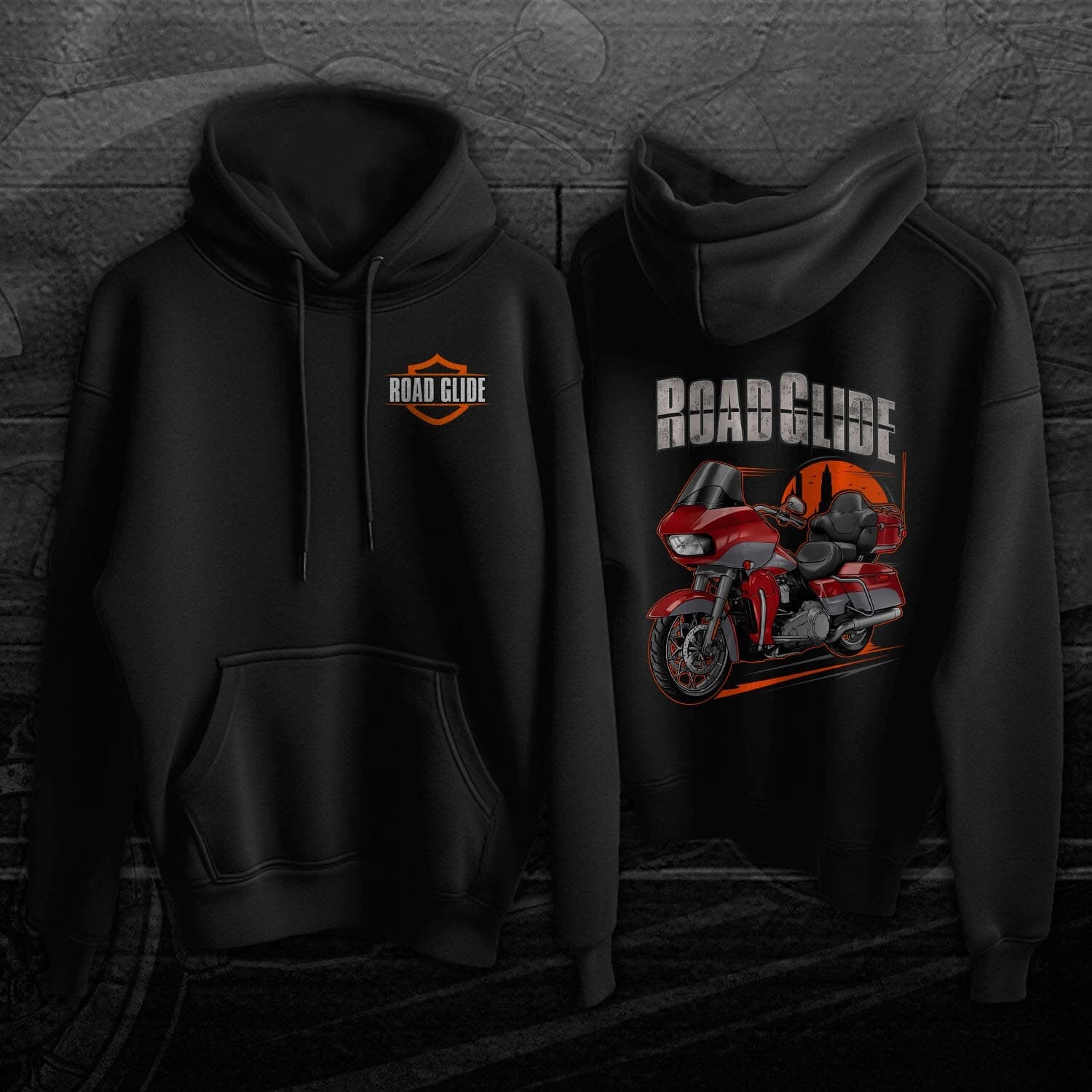 Harley Road Glide Ultra FLTRU Hoodie 2018 - 2019 - Biker Motorcycle Sweatshirt
