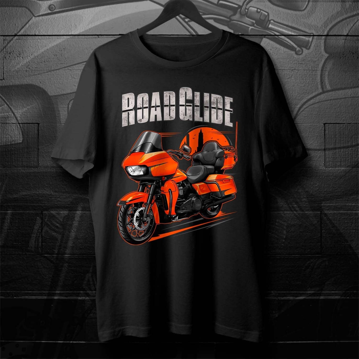 Harley Road Glide Limited FLTRK 2020 T-Shirt - Motorcycle Tee Shirt for Bikers