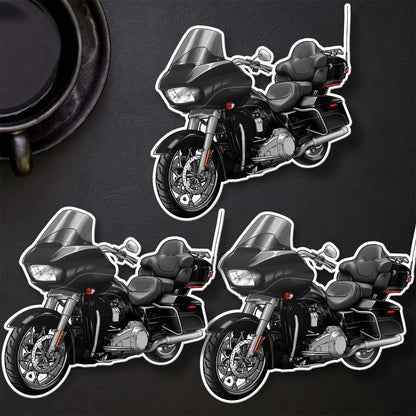 Harley Road Glide Ultra FLTRU 2016 - 2017 Stickers - Set of 3 Biker Motorcycle Decals