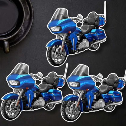Harley Road Glide Ultra FLTRU 2016 - 2017 Stickers - Set of 3 Biker Motorcycle Decals