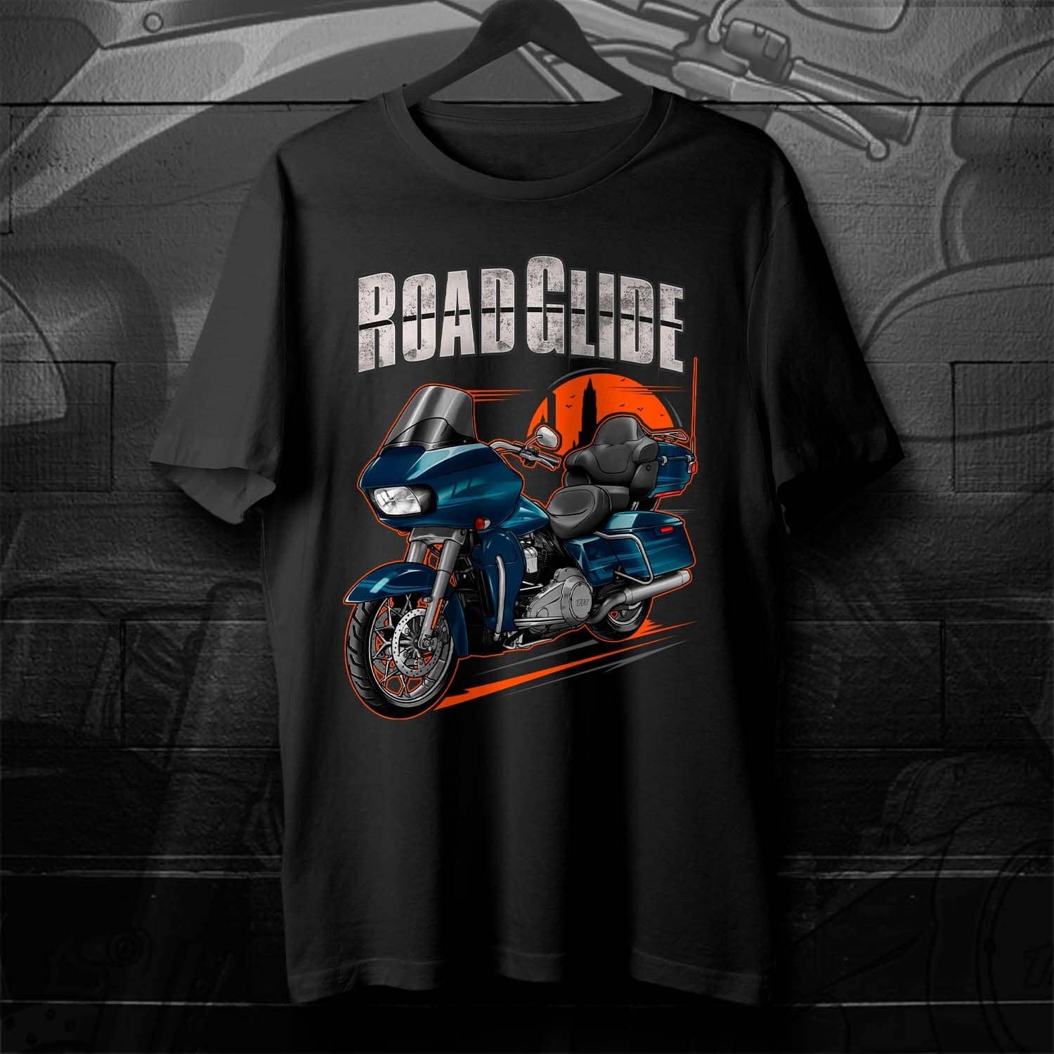 Harley Road Glide Limited FLTRK 2020 T-Shirt - Motorcycle Tee Shirt for Bikers