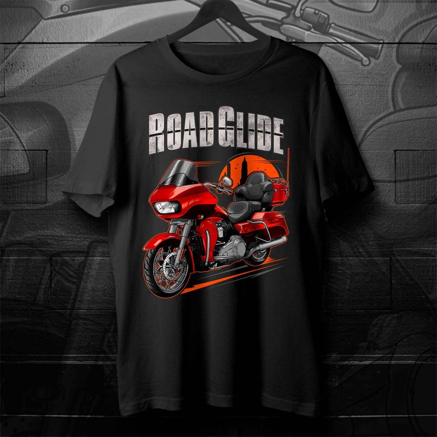 Harley Road Glide Ultra FLTRU 2018 - 2019 T-Shirt - Biker Motorcycle Tee Shirt