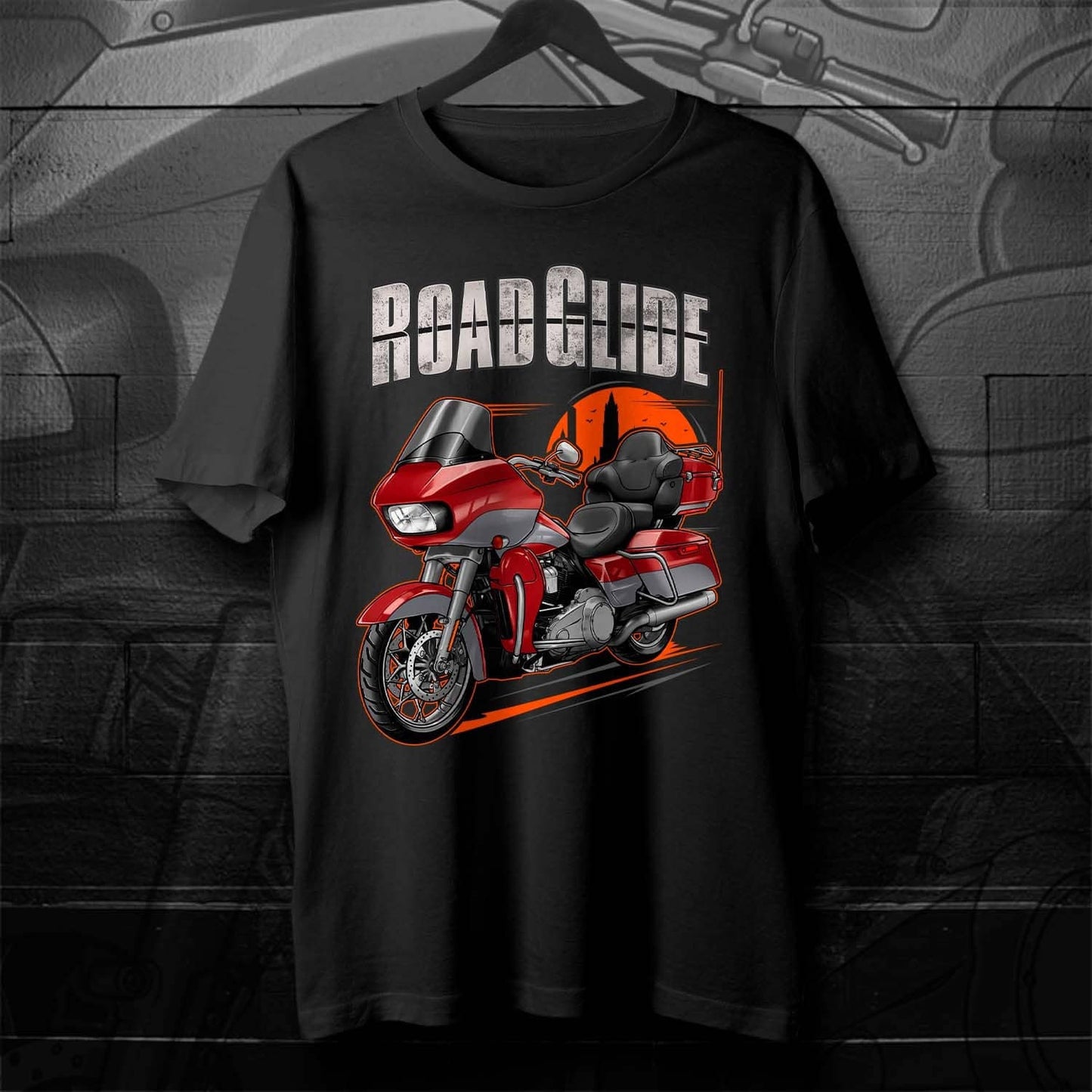 Harley Road Glide Ultra FLTRU 2018 - 2019 T-Shirt - Biker Motorcycle Tee Shirt
