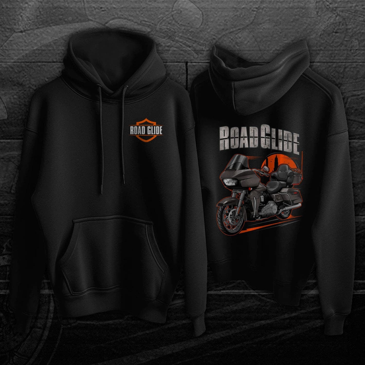 Harley Road Glide Ultra FLTRU Hoodie 2018 - 2019 - Biker Motorcycle Sweatshirt
