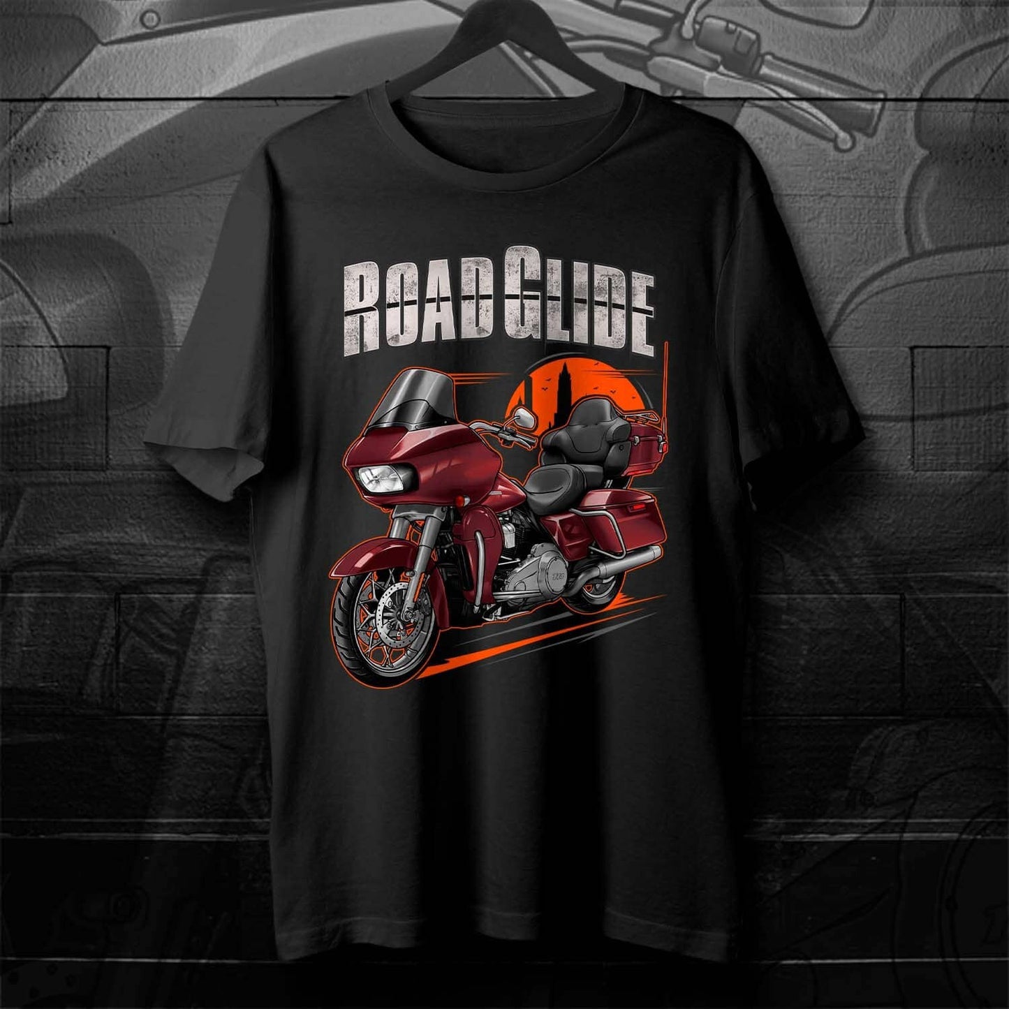 Harley Road Glide Ultra FLTRU 2018 - 2019 T-Shirt - Biker Motorcycle Tee Shirt