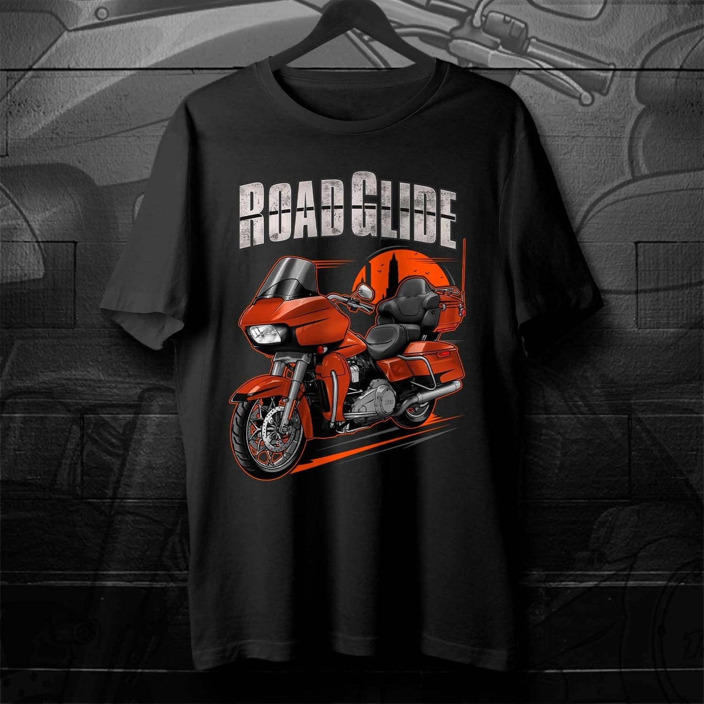 Harley Road Glide Ultra FLTRU 2018 - 2019 T-Shirt - Biker Motorcycle Tee Shirt