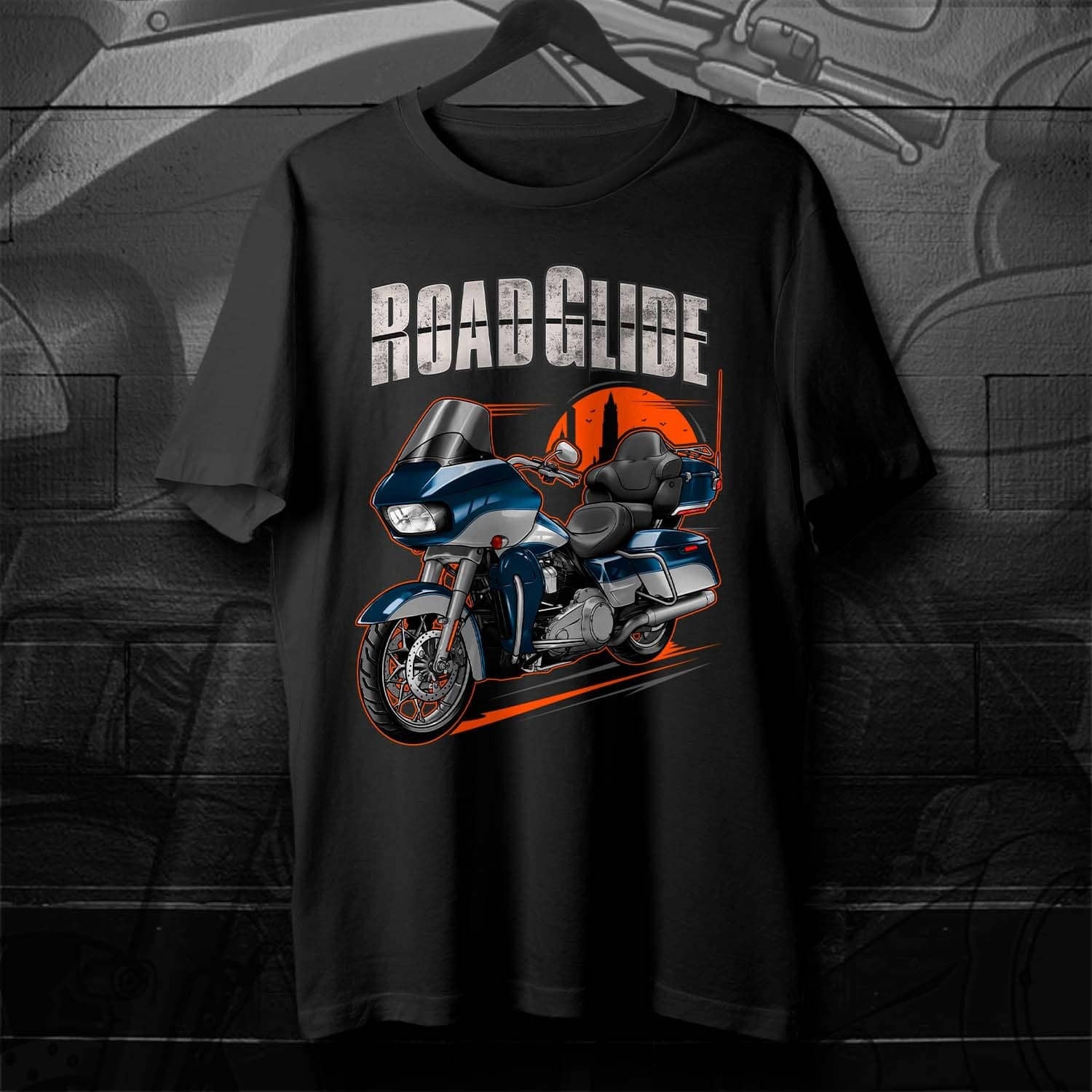 Harley Road Glide Ultra FLTRU 2018 - 2019 T-Shirt - Biker Motorcycle Tee Shirt