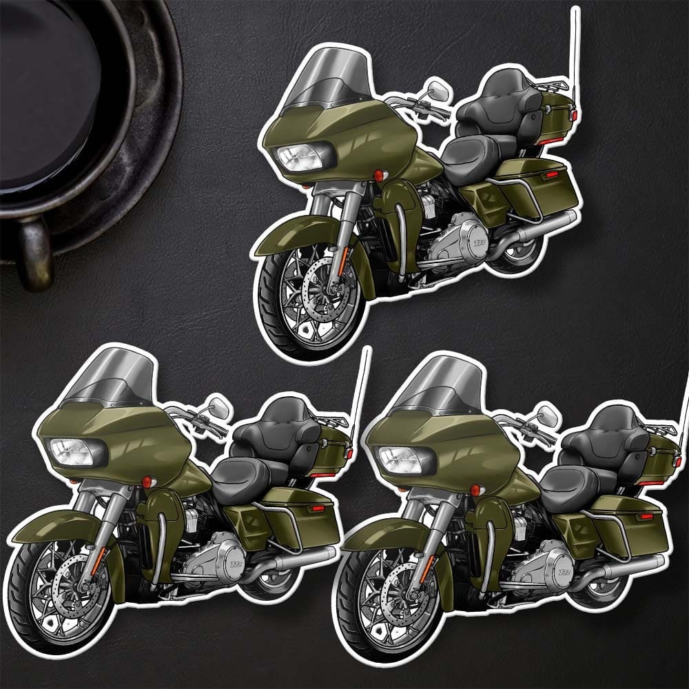 Harley Road Glide Limited FLTRK 2021 - 2022 Stickers - Set of 3 Biker Motorcycle Decals
