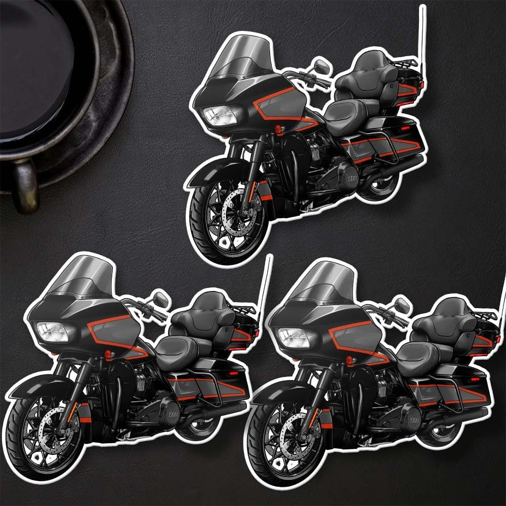 Harley Road Glide Limited FLTRK 2021 - 2022 Stickers - Set of 3 Biker Motorcycle Decals